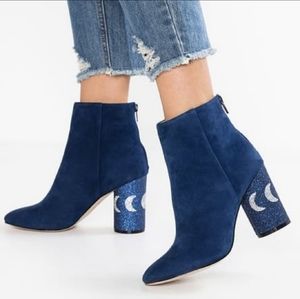 Katy Perry Glitter Moon Suede Heels